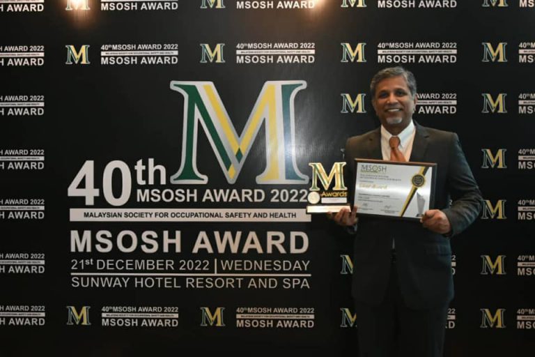 Pharmaniaga MSOSH Occupational Safety & Health 40th Award 2022